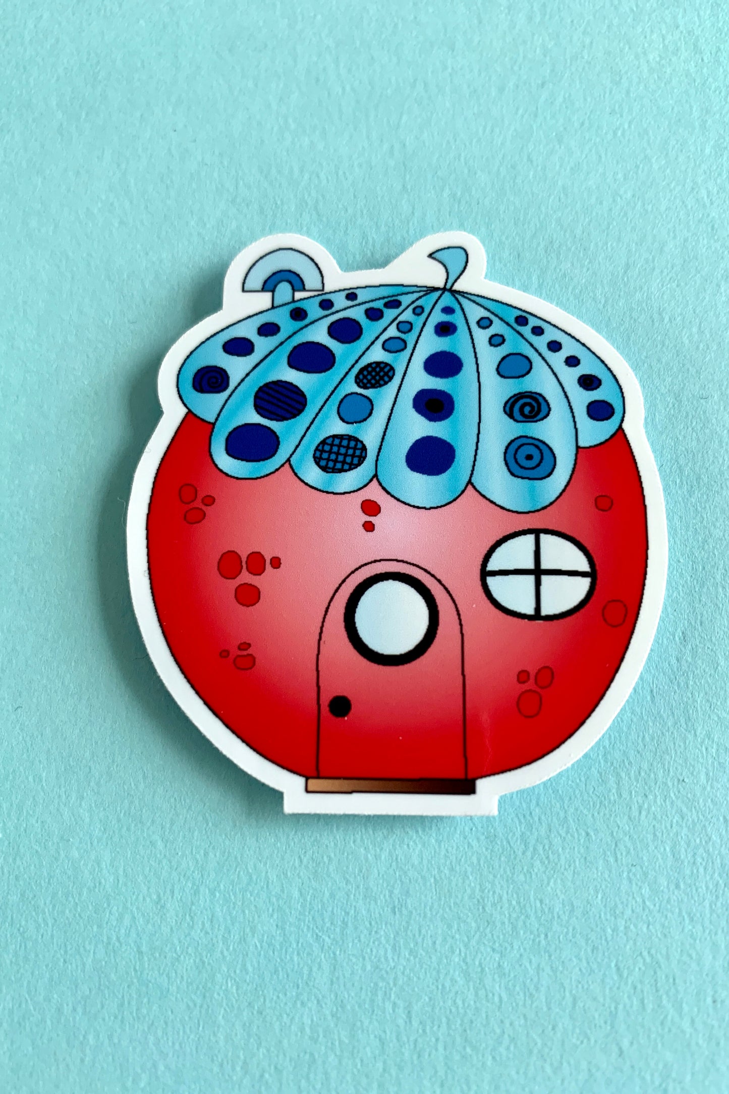 Little Red House Sticker