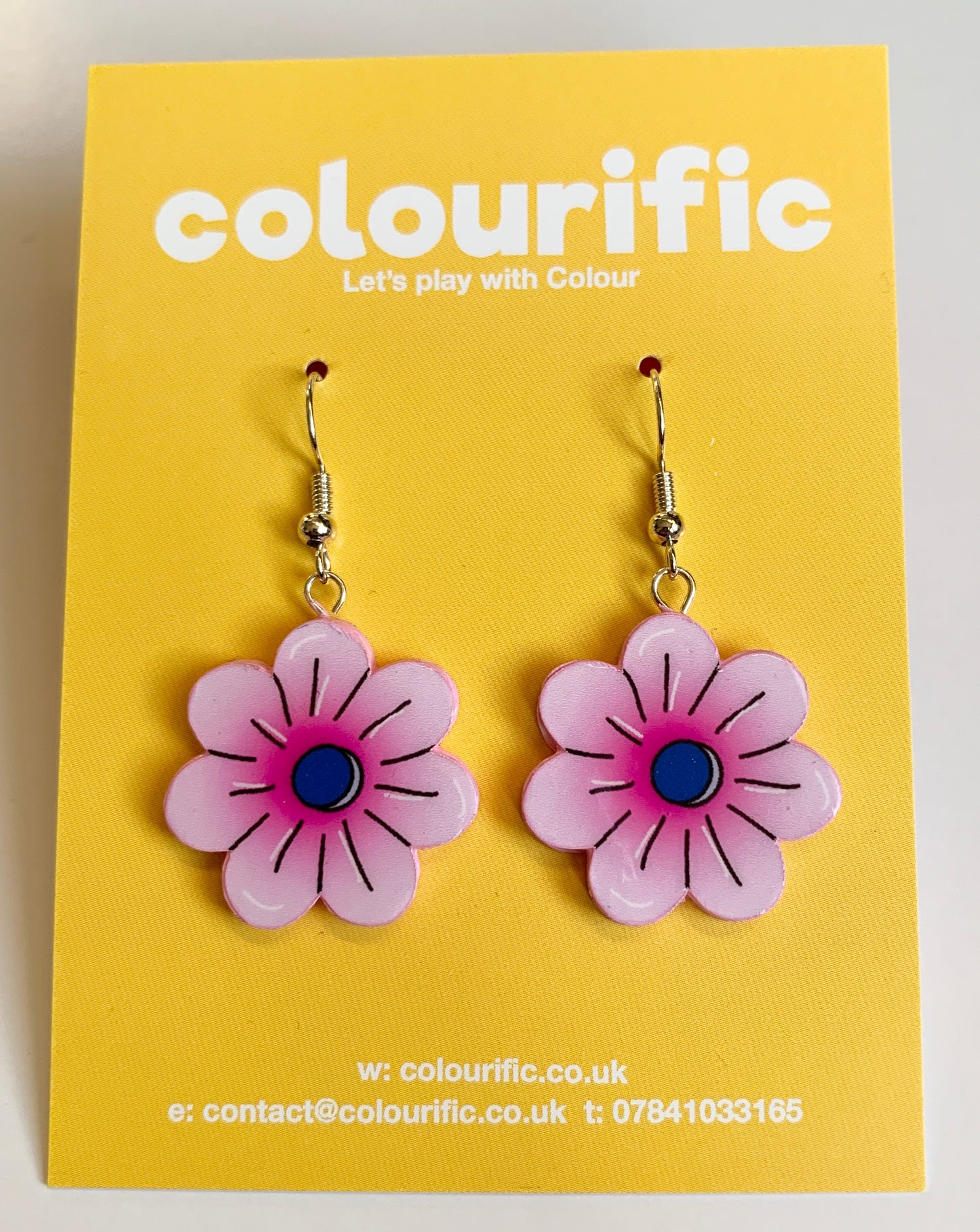 Blossom shaped paper earrings