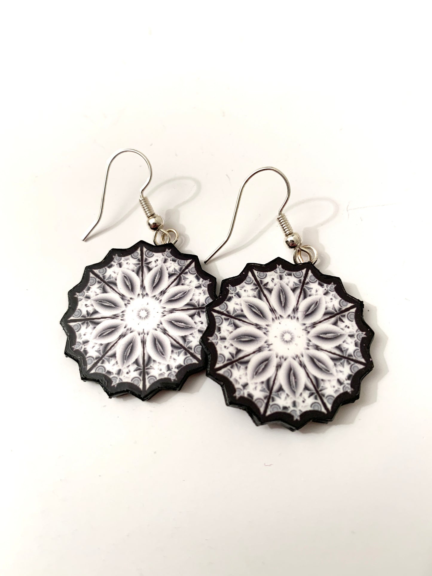 Star Kaleidoscope paper earrings