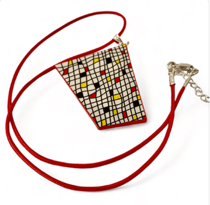 Geometric Coloured paper pendant