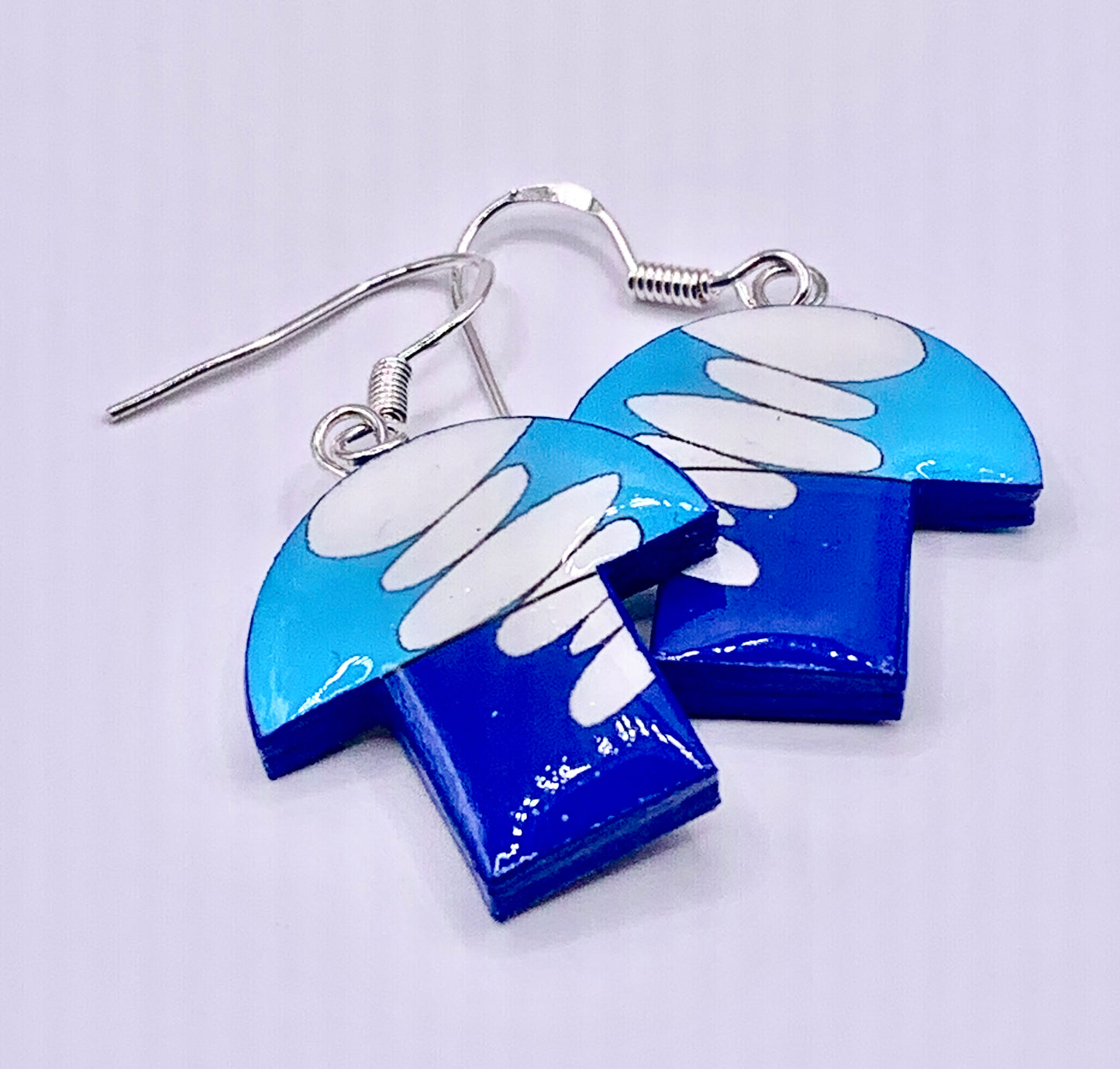 Retro Mushroom Paper Earrings