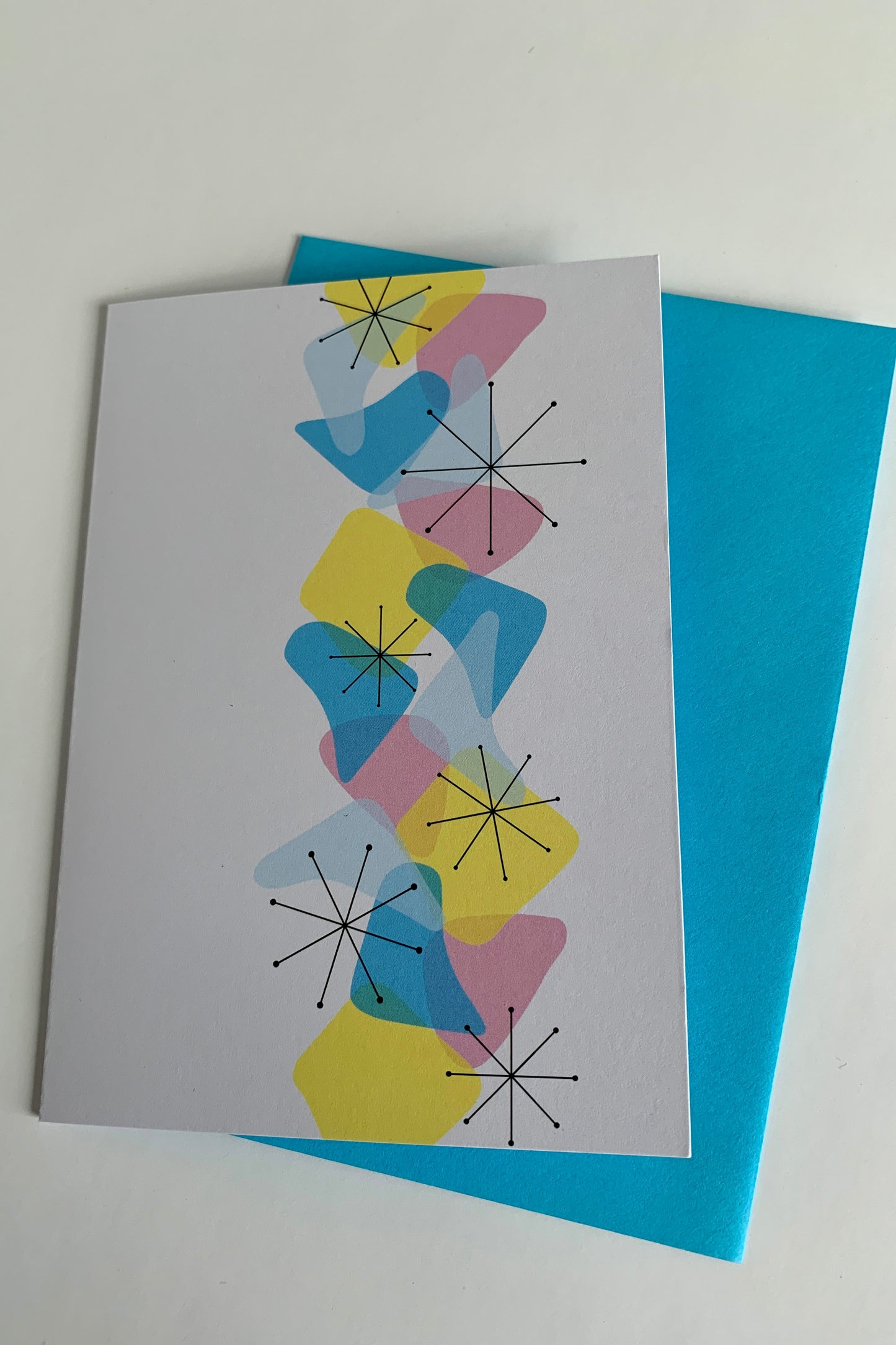 Blue Retro Card