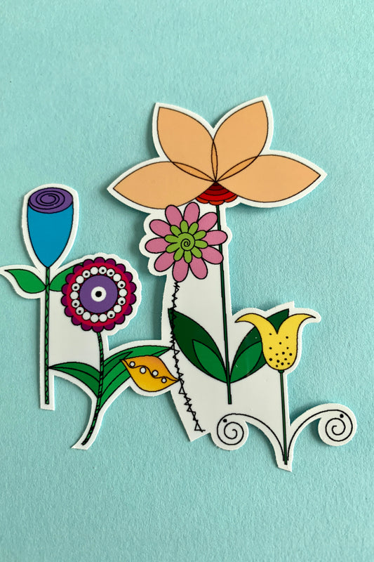 Bunch of Flowers Sticker - 2