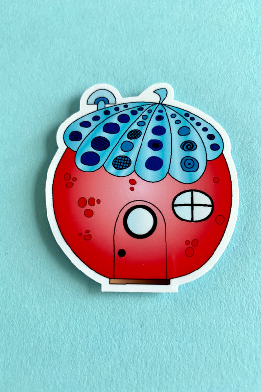 Little Red House Sticker