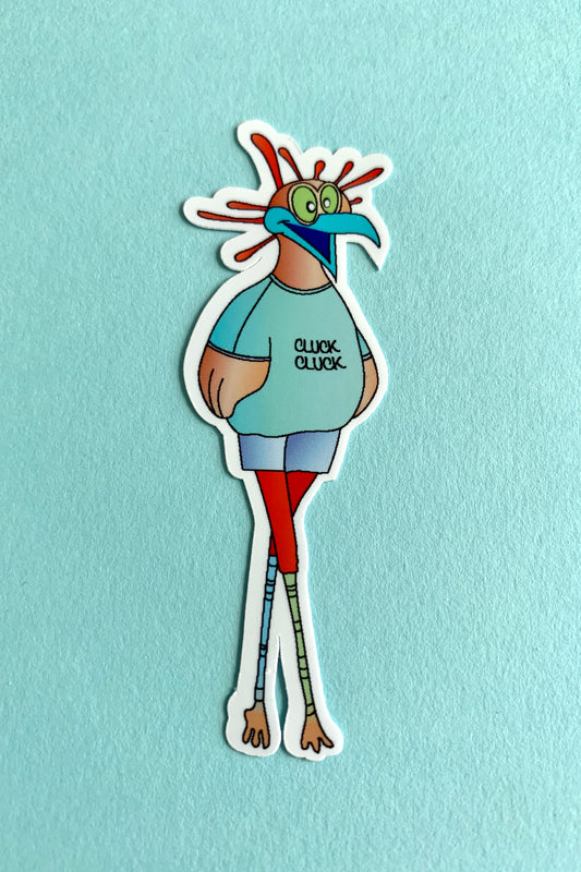 Cluck Cluck Birdie Sticker