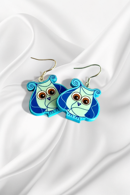 Little Owl paper earrings